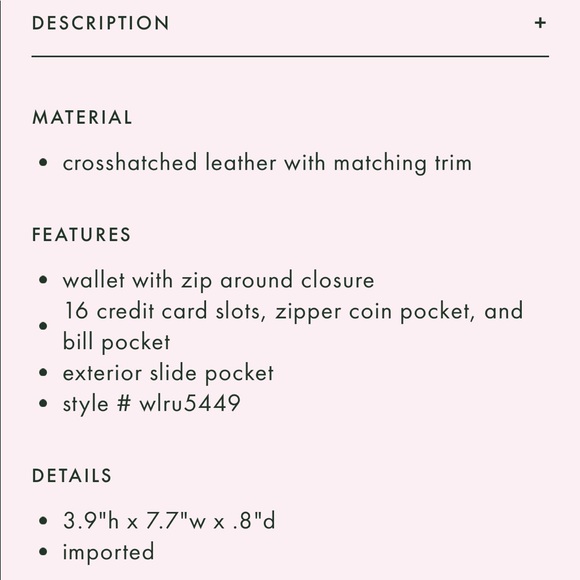 ▪️KATE SPADE▪️Large Continental Wallet 2019 Coll - Picture 8 of 8